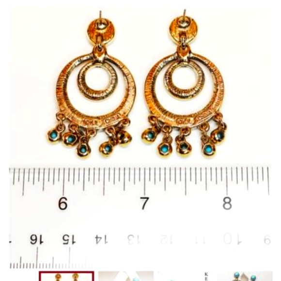 Vintage KENNETH JAY LANE Chandelier Earrings - Picture 2 of 5